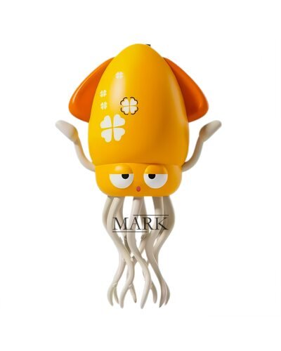 Детская интерактивная игрушка танцующий осьминог c удочкой Squid Toys Dance 158-21C Желтый (OC)