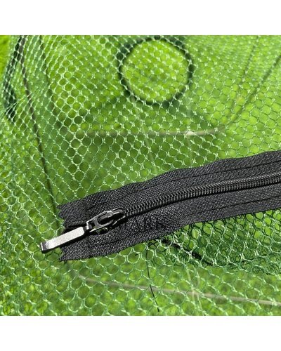 Рыболовная раколовка верша с карманом для наживки "Тунель" на 2 входа 55*24*24 см (KR)