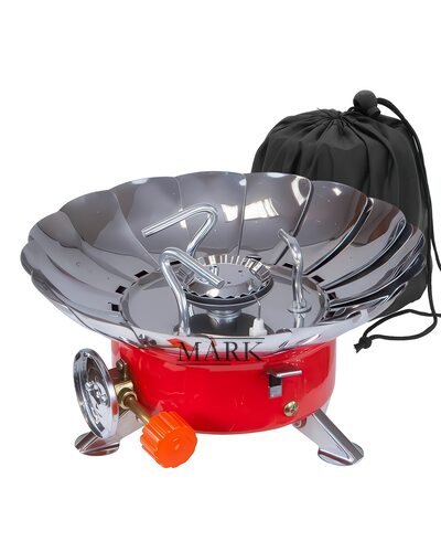 Портативная походная мини-плита для кемпинга с ветрозащитой Yanchuan YC-301 19 см (YAB)