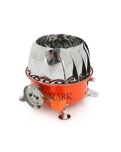 Портативная походная мини-плита для кемпинга с ветрозащитой Yanchuan YC-301 19 см (YAB)