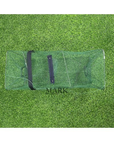 Рыболовная раколовка верша с карманом для наживки "Тунель" на 2 входа 70*27,5*27,5 см (KR)