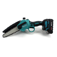 Портативна бездротова акумуляторна міні-пила сучкоріз із кейсом для зберігання 2 акумулятори в комплекті Makita DUC155HN (24 В, 4 Аh, 15 см шина)