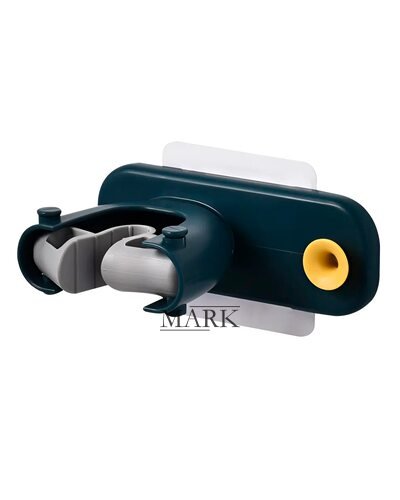 Съемный многофункциональный компактный настенный держатель-органайзер для швабр и щеток Зеленый (205)