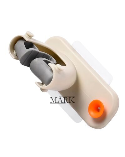 Съемный многофункциональный компактный настенный держатель-органайзер для швабр и щеток Белый (205)