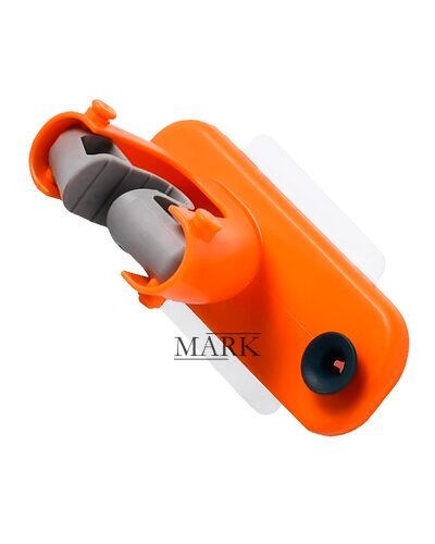 Съемный многофункциональный компактный настенный держатель-органайзер для швабр и щеток Оранжевый (205)