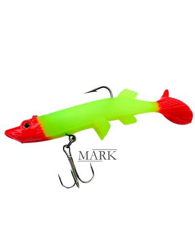 Рыбацкая силиконовая многоразовая приманка для рыбы Jaixing Soft Lures 15.2g, 10см, 3шт, цвет 034