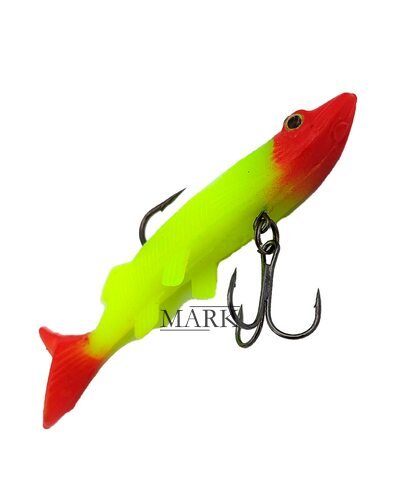 Рыбацкая силиконовая многоразовая приманка для рыбы Jaixing Soft Lures 15.2g, 10см, 3шт, цвет 034