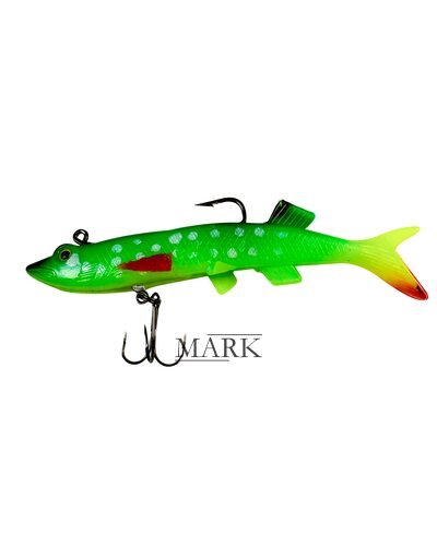 Рыбацкая силиконовая многоразовая приманка для рыбы Jaixing Soft Lures 22.3g, 12см, 3 шт, цвет 031