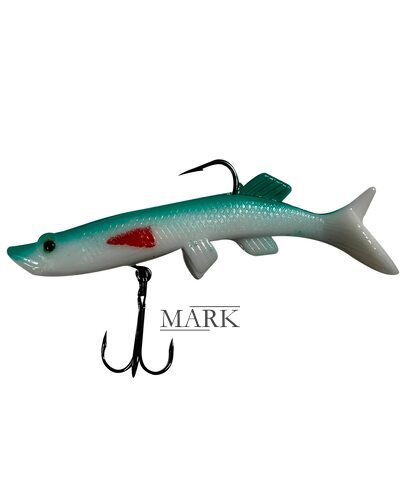 Рыбацкая силиконовая многоразовая приманка для рыбы Jaixing Soft Lures 15.2g, 10см, 3шт, цвет 702