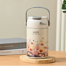 Стильна термочашка для чаю з фільтром та трубочкою 550 мл нержавіюча сталь, Hope (1142)