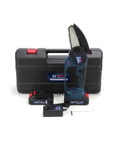 Аккумуляторная мини-пила Bosch UniversalChain 24 (24V, 4Аh, шина 10 см) защитная крышка, в кейсе