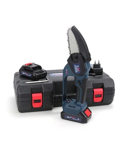 Аккумуляторная мини-пила Bosch UniversalChain 24 (24V, 4Аh, шина 10 см) защитная крышка, в кейсе