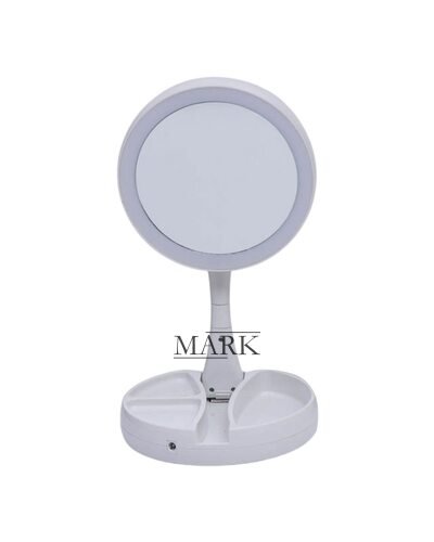 Косметическое зеркало My Fold Away Mirror с подставкой для мелочей и подсветкой (957)