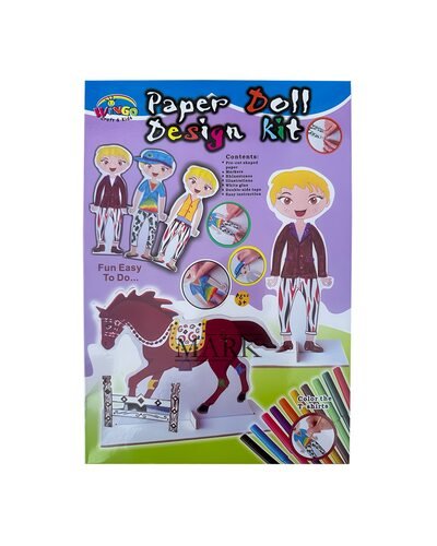Детский набор для творчества аппликация-раскраска WG50015 «Paper Doll Design Kit» (NI)