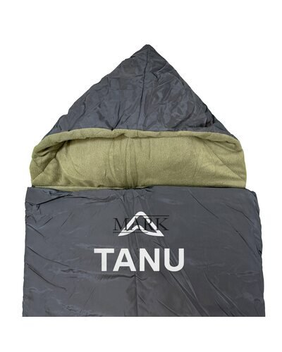 Спальный флисовый мешок для кемпинга -25С°, синтепон 300 г/м2, размер 215*75 с TANU Канада Черный (BR)