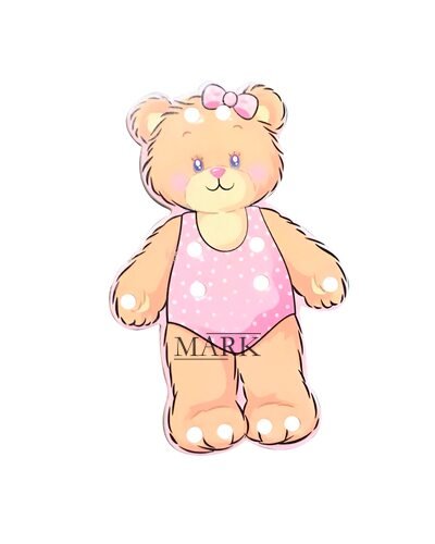 Развивающий набор для творчества для детей шнуровка надень куклу DWD-DW1004 Мишка (NI)