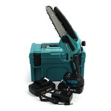 Акумуляторна міні-пила Makita DUC155HN (24V, 4AH, шина 20 см) з напівавтоматичним змащенням ланцюга, 2 акумулятора, в кейсі