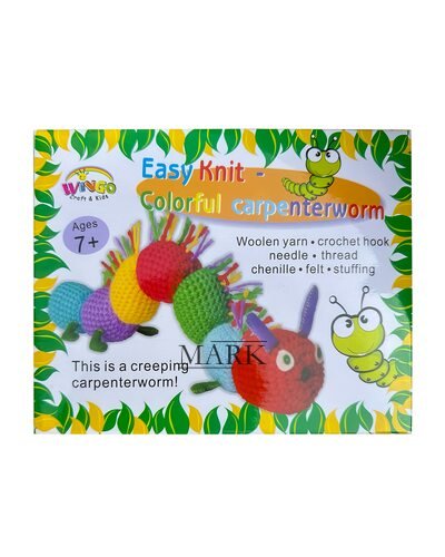Детский развивающий набор для творчества вязания WG40051 "Цветная гусеница" (NI)