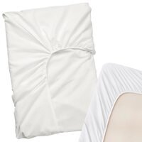 Простынь-наматрасник на резинке GSG-033 200х220+28 см Белый