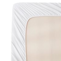 Простынь-наматрасник на резинке GSG-033 200х220+28 см Белый