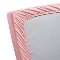 Простынь-наматрасник на резинке GSG-033 200х220+28 см Розовый