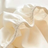 Простынь-наматрасник на резинке GSG-033 200х220+28 см Молочный