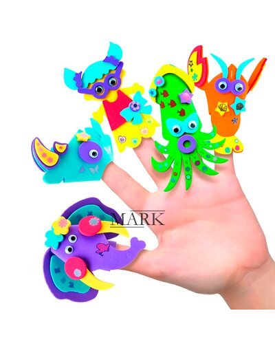 Универсальный игровой развивающий набор для творчества FPP-CB100 Пальчиковый театр - 15 фигурок (NI)