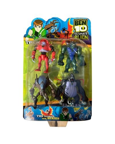 Уникальные игровые коллекционные фигурки для детей G01990/0805-1 светящиеся 4 шт. BEN10 5 серии (NI)