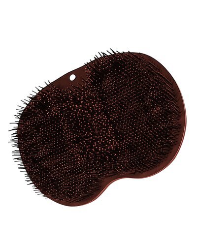 Массажная мочалка для ежедневного ухода за кожей на присосках, Коричневый