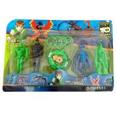 Дитячі колекційні фігурки 4 шт., що світяться G01956/0842-15 BEN10 5 серії з годинником у блістері (NI)