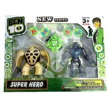 Дитячий ігровий набір G11983/0843-7 Ben10 5 серії 2 фігурки (Ураган та Гумангозавр) + годинник (NI)
