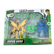 Дитячі ігрові фігурки зі звуком та світяться, 2 шт. G11985/0843-8 BEN10 5 серії + годинник і диски (NI)