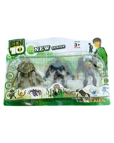 Набор детских игрушек-фигурок из 3 шт. светящихся G12008/0807-5 BEN10 5 серии в блистере (NI) Набор детских игрушек-фигурок из 3 шт. светящихся G12008/0807-5 BEN10 5 серии в блистере (NI)
