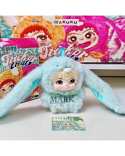 Детская подарочная коллекционная игрушка-брелок сюрприз с ушками Wakuku Вакуку в коробке