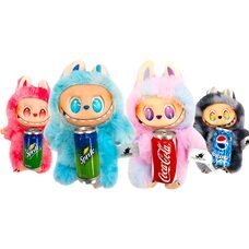 М'яка пухнаста маленька іграшка-сюрприз брелок Labubu Серія №3 З улюбленими напоями