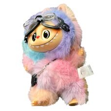 М'яка пухнаста маленька іграшка-сюрприз брелок Labubu Серія №5 В окулярах