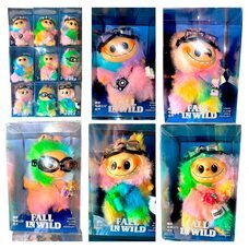 М'яка пухнаста маленька іграшка-сюрприз брелок Labubu Серія №5 В окулярах