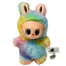 Дитяча плюшева інтерактивна іграшка-сюрприз брелок, з вухами, що світяться Labubu Серія №4