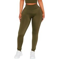 Демісезонні універсальні жіночі лосини на флісі DECOS 053 розмір XXXL Хакі (ВОТ)