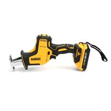 Портативна акумуляторна сабельна пила з кейсом та 2 змінними АКБ DeWalt DCS312NT (24V, 4Ah)