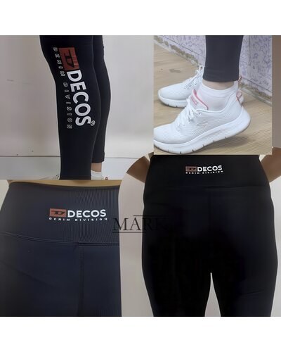 Женские лосины с утеплением на флисе DECOS 052 XL Черный (BOT)