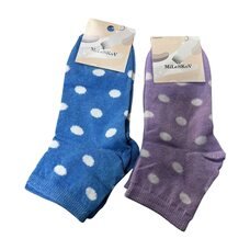 Жіночі стрейчеві шкарпетки «mileskov 170/05763»  36-41 в кружечок, 12 шт (BOT)