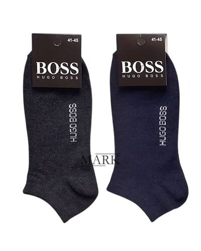 Мужские  стрейчевые короткие носки микс цветов s503/05770 (41-45) текстиль 12 шт (BOT)