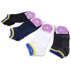 Чоловічі  стрейчеві короткі шкарпетки мікс кольрів 1185 (41-45) текстиль 12 шт (BOT)