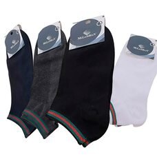 Еластичні текстильні короткі чоловічі шкарпетки мікс 1707/08518 (41-45) 12 шт (ВОТ)
