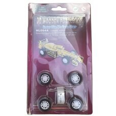 Набір для творчості збірна дерев'яна модель машинки Формула-1 HL004 з інерційним рухом (NI)