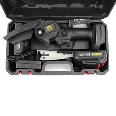 Портативний акумуляторний садовий гілкоріз з пластиковим кейсом та 2 змінними АКБ DeWalt DCM150N (24V, 5AH)