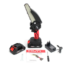 Портативна бездротова акумуляторна міні-пила сучкоріз із кейсом для зберігання 2 акумулятори в комплекті HILTI SRW-18V (18V, 3AH)