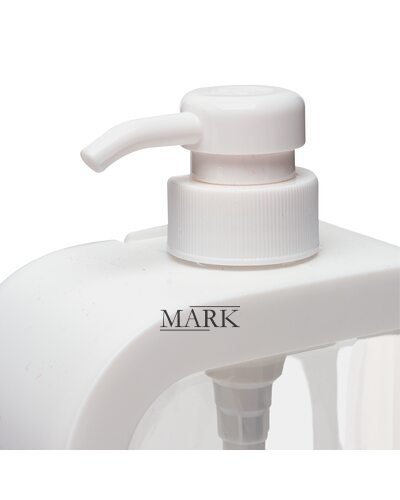 Пластиковый компактный дозатор для ванны на кухне VMHouse 300 мл белый (205)