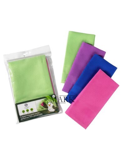 Комплект салфеток для уборки из микрофибры 4 шт Malloory Home 3706-640 (BOT)